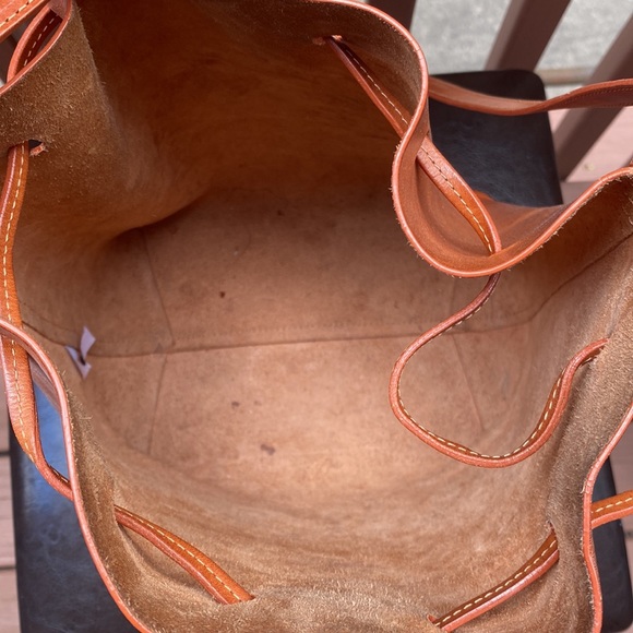 Mansur Gavriel Bucket Bag in Brandy/Brick with Raw Interior - Picture 5 of 16